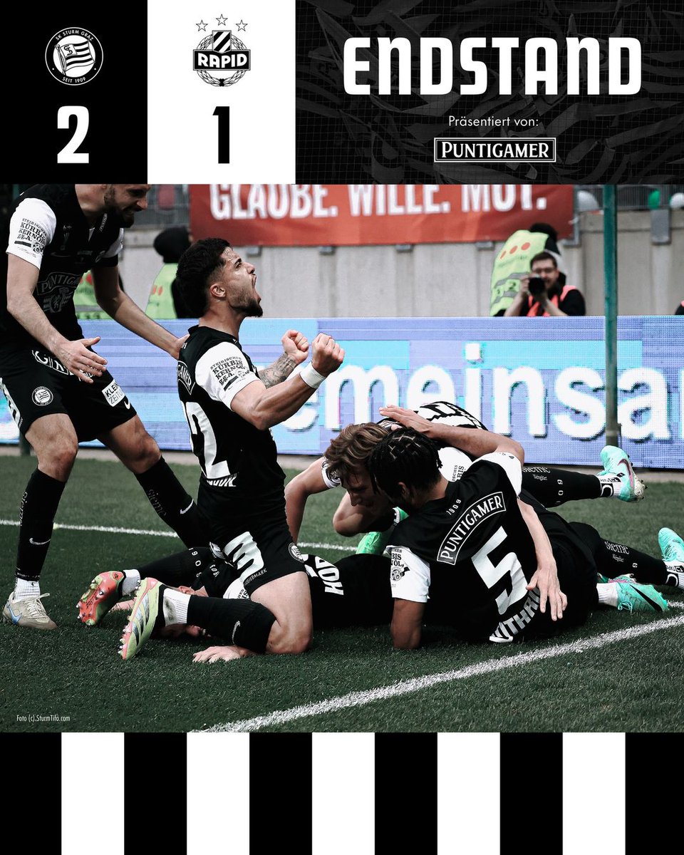 HIER REGIERT DER SK STURM! Wir sind CUPSIEGER 2024! #sturmgraz #GlaubeWilleMut #STUSCR ____________ STU 2:1 SCR |⏱️90+4'