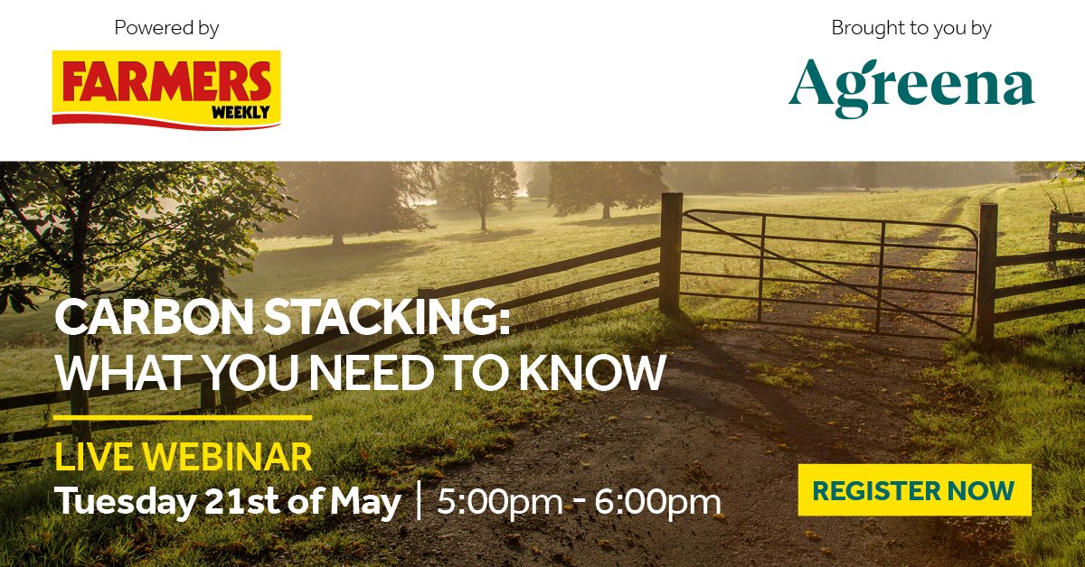 Get the lowdown on how carbon stacking can work on your farm. Register to find out more 👉 ow.ly/UaB550RsJuT @AgreenaApp