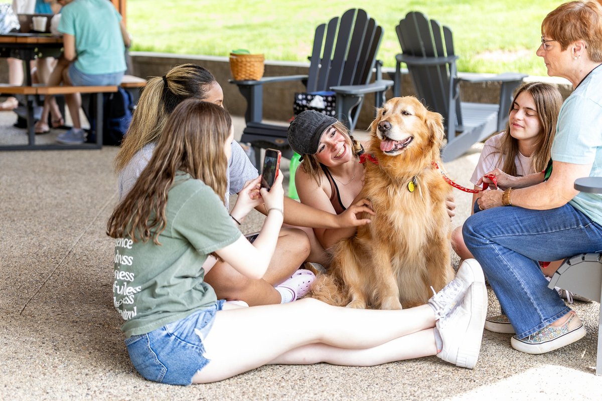 It's always good to take a break from finals and pet some dogs! 🐶

#genevacollege #finals #studentlife