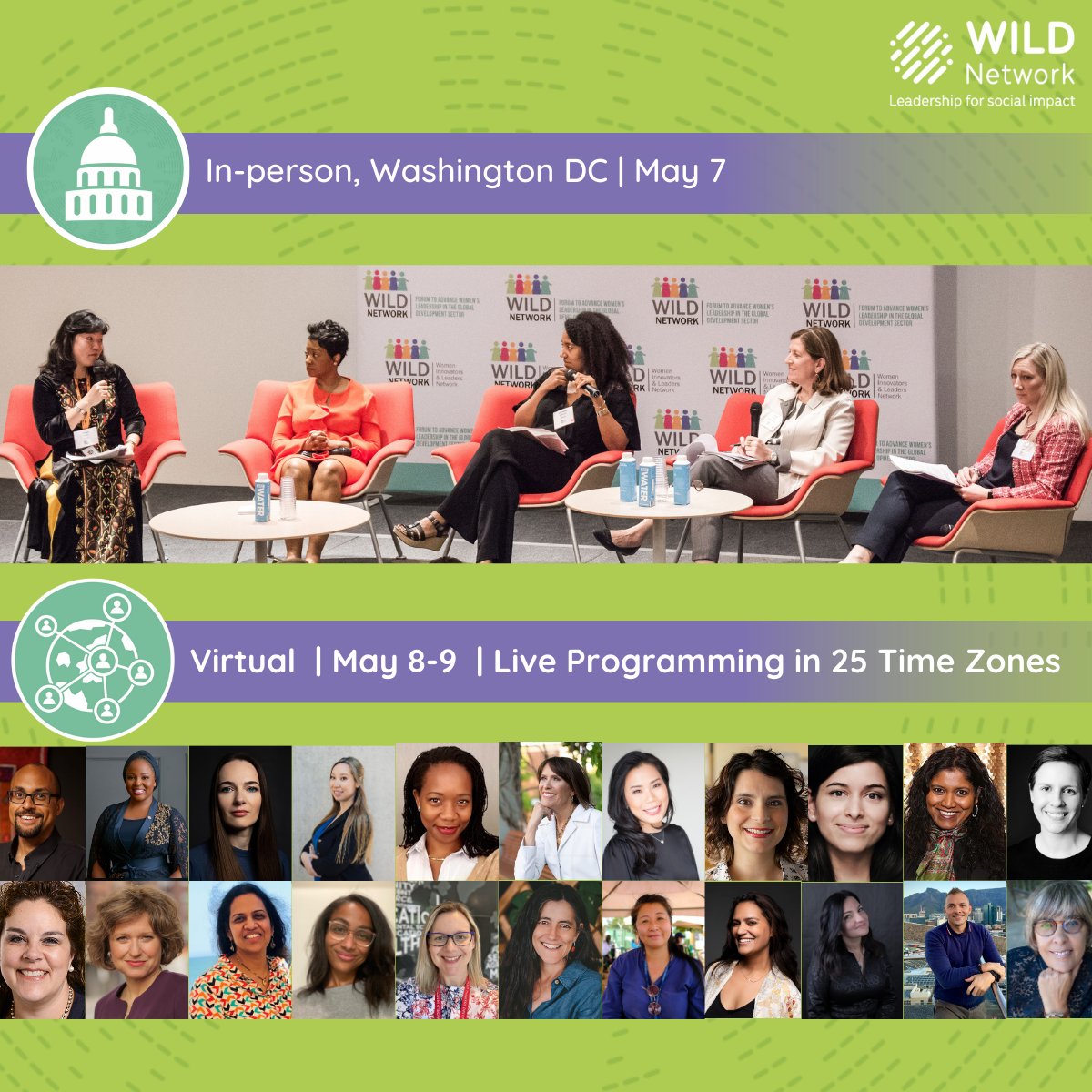 📅 One week to go! Join us & @WILDinnovators for the 2024 Women’s Global Leadership Forum: May 7: In-person in Washington DC for the “Aiming High Leadership Symposium” May 8-9: Virtual, live programming accommodates 25 time zones Buy your ticket: tinyurl.com/285xapwd