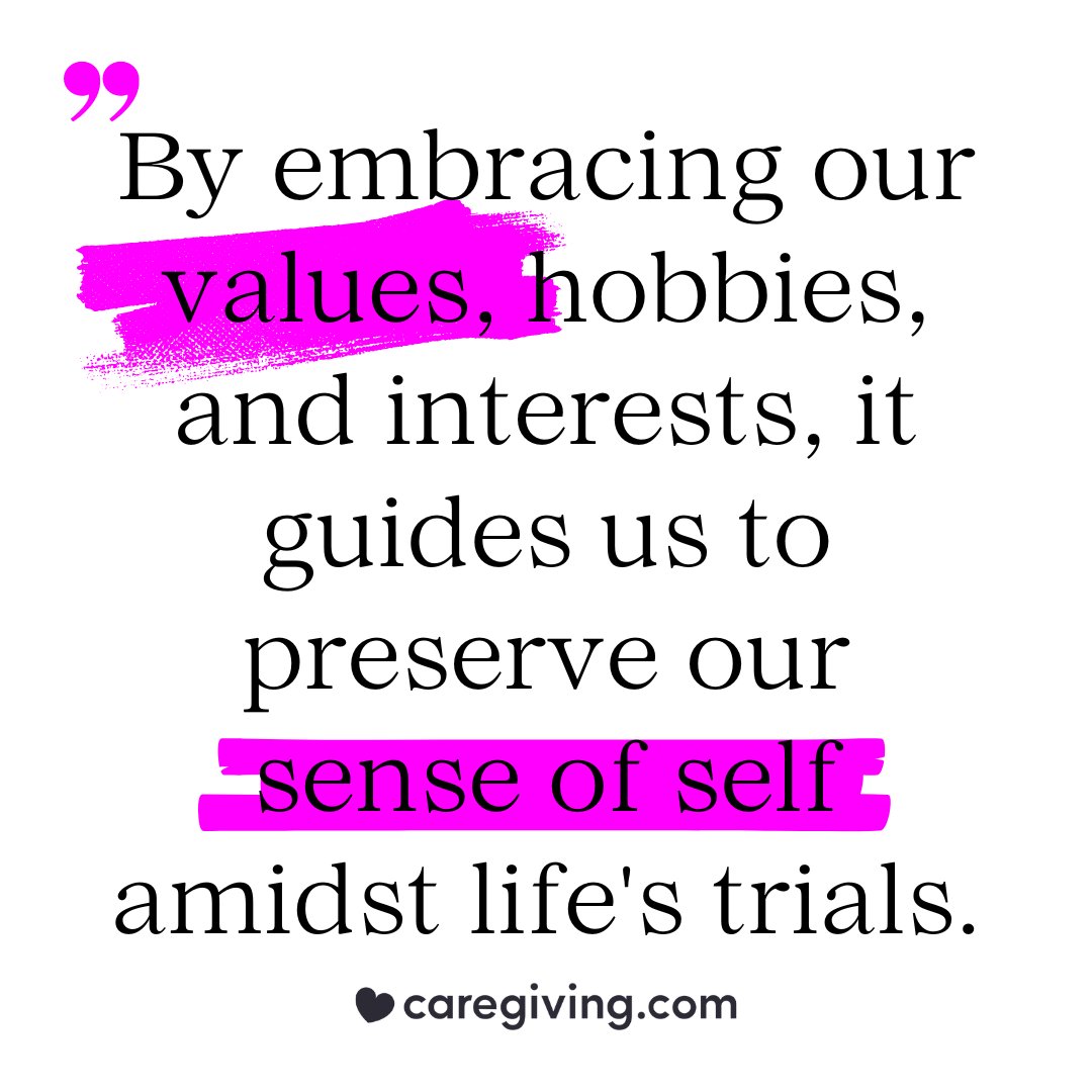 Caregiving can sometimes overshadow our identity 💼 , but caregiving.com urges us to put ourselves first. By embracing our values, hobbies, and interests, it guides us to preserve our sense of self amidst life's trials.

#selfcare #caregiving #personaldevelopment