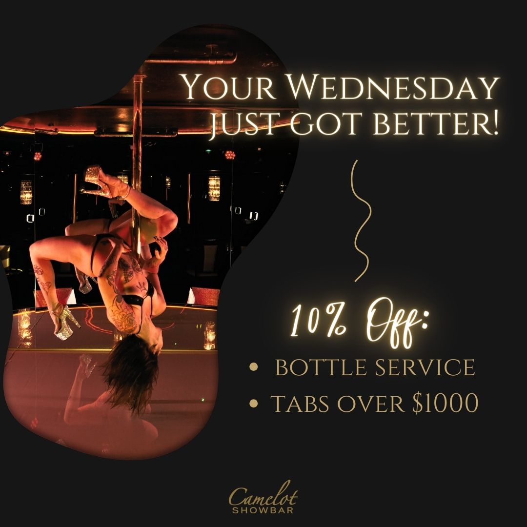 ✨ Your Wednesday just got even more enchanting at Camelot! ✨ Enjoy 10% off bottle service all night starting at 7 PM, and up to 10% off on purchases over $1,000! Groove to the beats by DJ Swaggarite all night long! 🍾💰🎶 #CamelotMagic #WednesdayWonder #DCNightlife #DCEvents