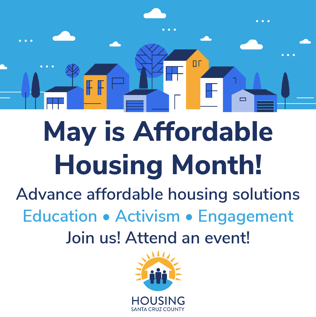 #AffordableHousingMonth is here! Join us to learn, act, and engage at one of the 20+ community conversations and events led by @HousingSCC to help advance affordable housing solutions be part of the solution in Santa Cruz County. Attend an event: housingsantacruzcounty.com/affordable-hou…