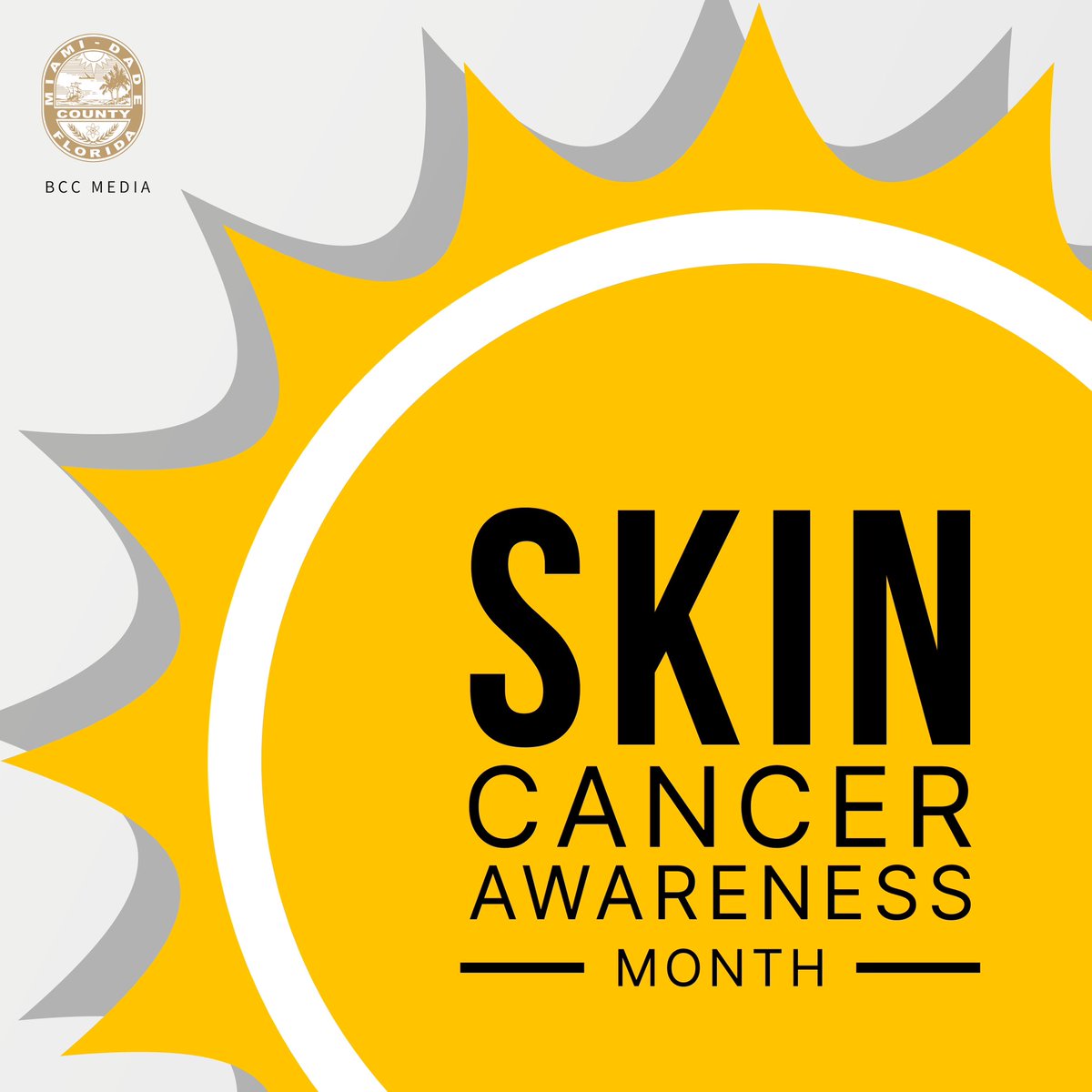 Our County declared May as Skin Cancer Awareness Month after a resolution sponsored by Commissioner @SenReneGarciaFL to encourage residents to learn more about the most common type of cancer, skin cancer, and ways to prevent it.