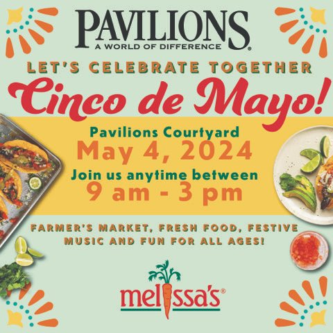 valerie2350's tweet image. Hey OC Friends! Celebrate Cinco de Mayo today with @MelissasProduce &amp;amp; @pavilions in Rancho Santa Margarita  #RSM #RanchoSantaMargarita #Melissas #FarmersMarket #OrangeCounty