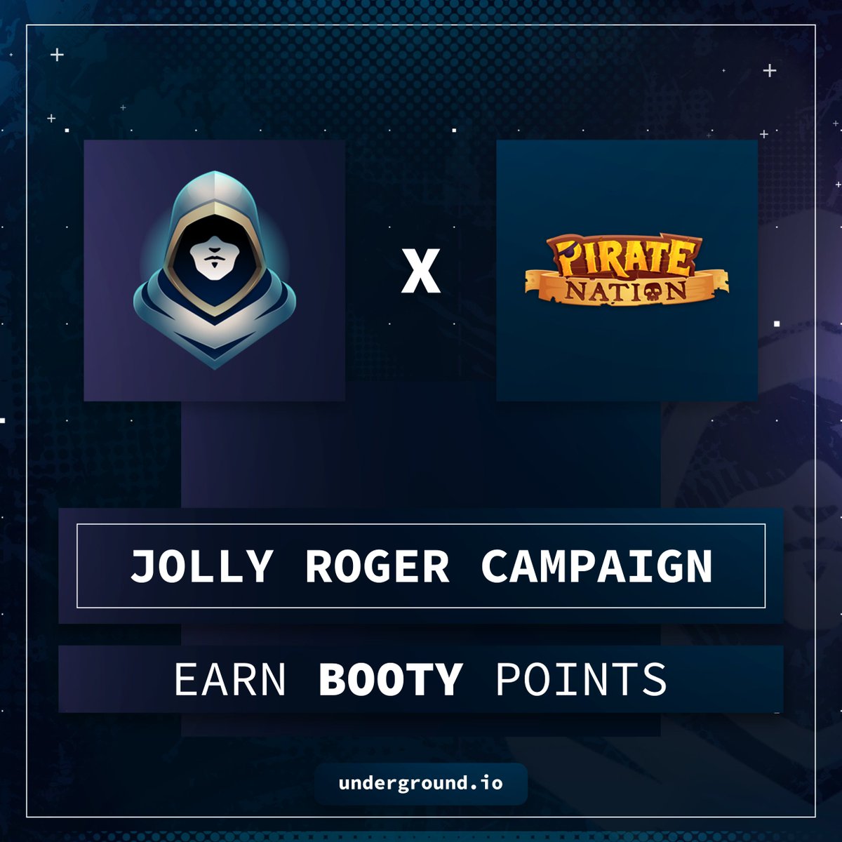 Welcome aboard @PirateNation 🏴‍☠️ We are proud to announce our partnership and participation in Pirate Nation's EXCLUSIVE 'Discord Blitz' campaign, Jolly Roger. As part of the 'Piracy Level' rank, Underground members get an early head start to earn BOOTY points, plus a bonus…