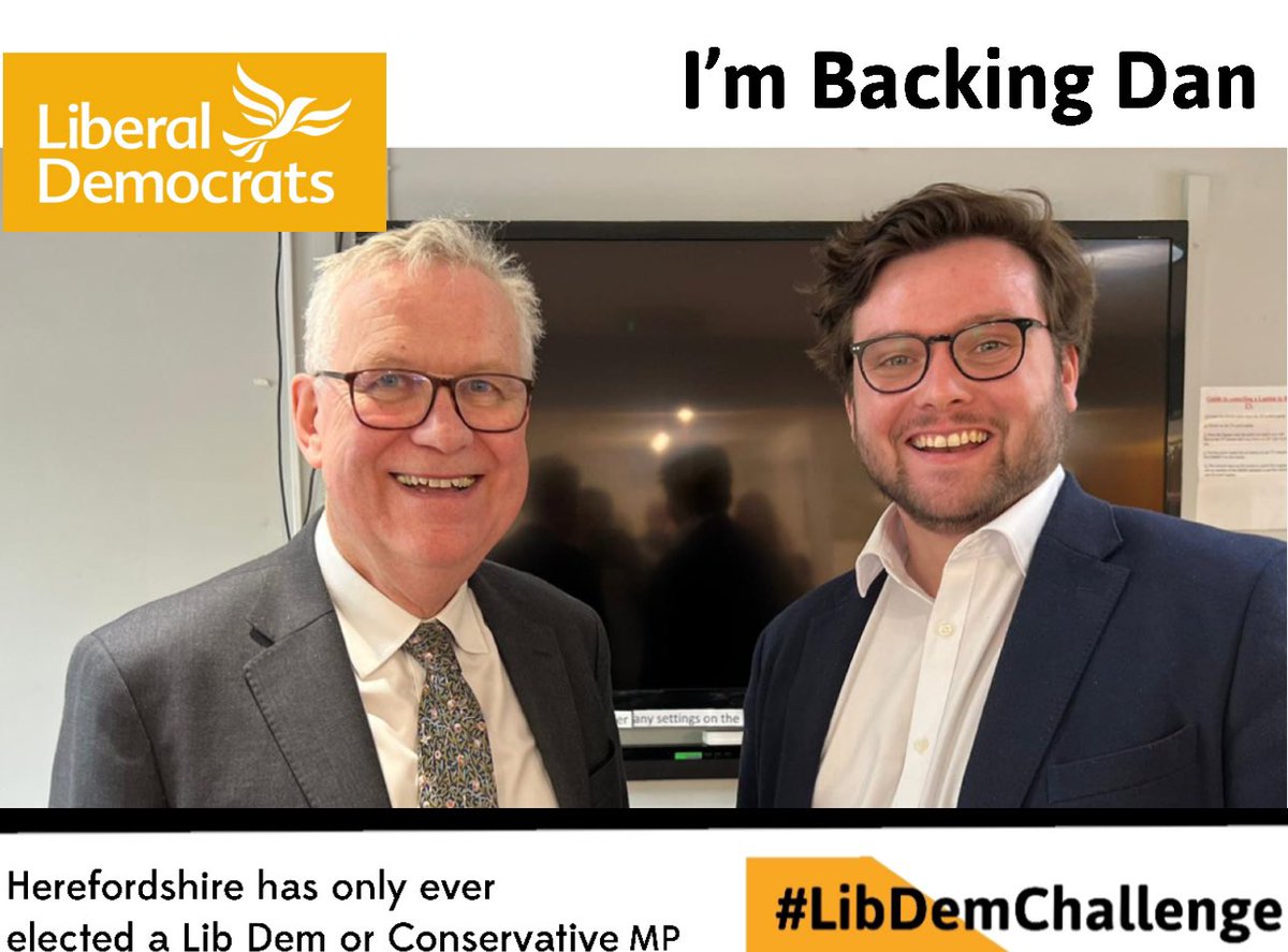 #Herefordshire #imbackingdan #libdemchallenge @CllrDanPowell @RichardNewby3