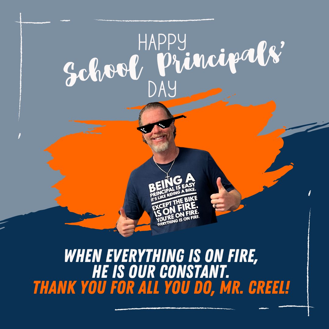 🎉 Happy #SchoolPrincipalsDay 🏫 to the one and only Mr. Creel, the guiding light at Sachse High School! 🌟 Your dedication to fostering a supportive, inspiring environment never goes unnoticed. Thank you for shaping the future one student at a time! 📚✨ #RunMustangsRun🐎