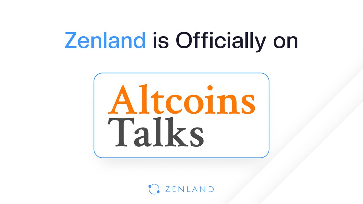 Zenland (@zenland_app) on Twitter photo ๐ Exciting news! Zenland's escrow platform is now live on <a href="/AltcoinsTalks/">Altcoins Talks</a>!
AltcoinsTalks users can become escrow agents, and members can enjoy secure transactions with Zenland.
Zenland on AltcoinsTalks: znlnd.com/AltTalks ๐ Exciting news! Zenland's escrow platform is now live on <a href="/AltcoinsTalks/">Altcoins Talks</a>!
AltcoinsTalks users can become escrow agents, and members can enjoy secure transactions with Zenland.
Zenland on AltcoinsTalks: znlnd.com/AltTalks