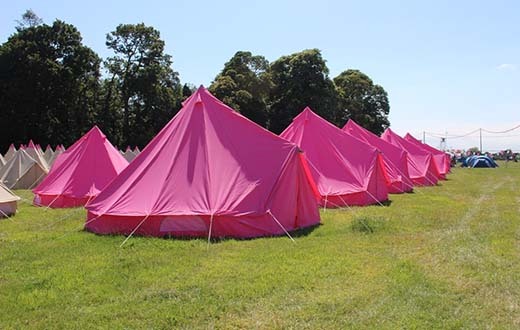 That word 'campus' always makes me think of a row of pink tents. #bbcpm