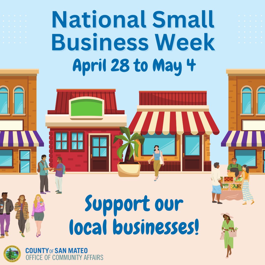 San Mateo County is home to so many small businesses - come celebrate by visiting a local business near you! For 60+ years, the US Small Business Administration recognizes the hard work and contribution of small businesses in the U.S. through in-person events, summits, and more!