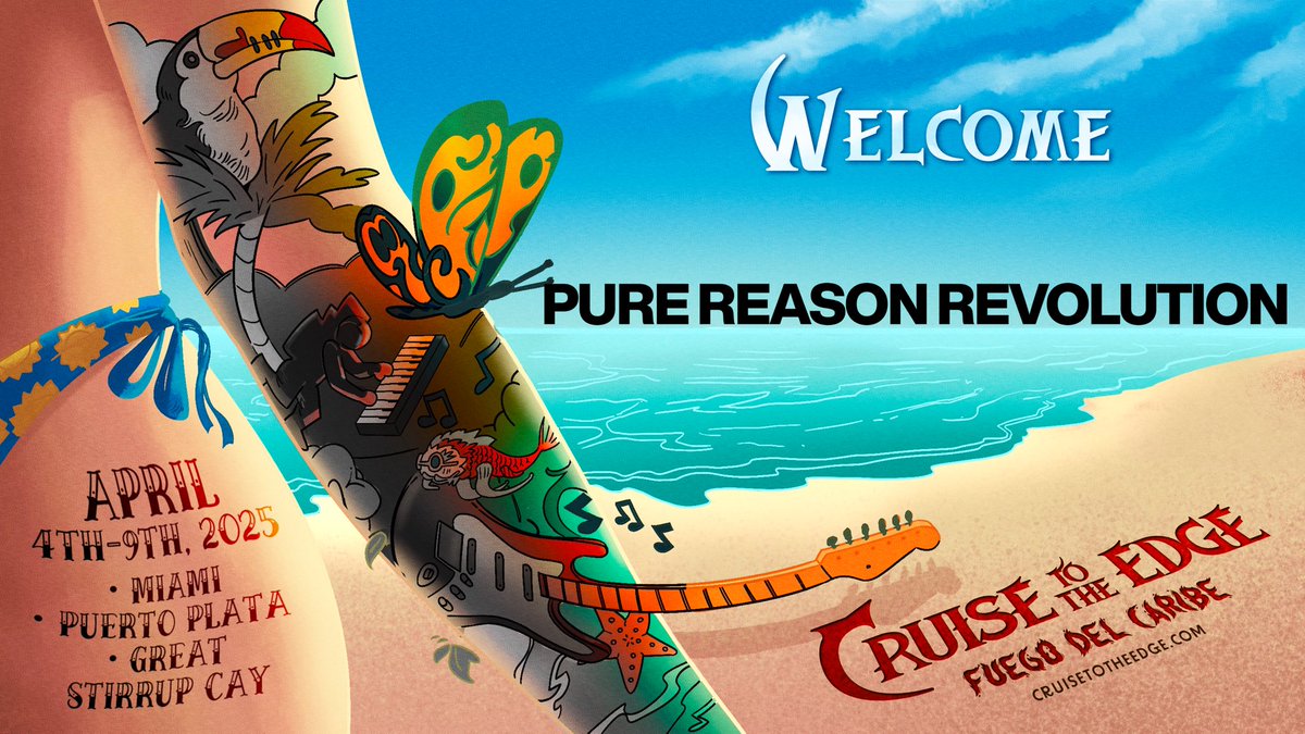 💥 But wait… there is more!🎶

Please welcome Pure Reason Revolution 🇬🇧 to the 2025 Cruise To The Edge! 🛳️🎶🐙 
Cruisetotheedge.com
#ctte2025 #purereasonrevolution #miami #cruise #prog #cruisetotheedge