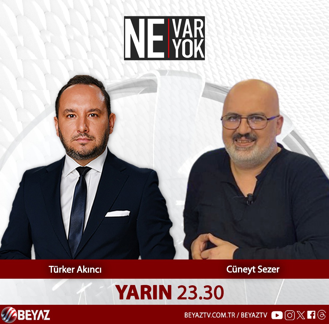 Ne Var Ne Yok Yarın 23.30'da Beyaz TV'de! Araştırmacı yazar Cüneyt Sezer, Nükleer savaşta gelinen son durumu Ne Var Ne Yok'ta anlatıyor. @turker_aknc @nevarneyokbeyaz @AdaKtptyzmz #adaabi #cüneytsezer #araştırma