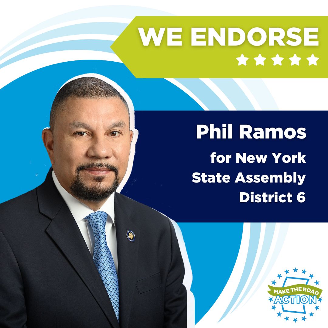 Our communities PROUDLY endorse @PhilRamos6AD for NY State Assembly! He has stood strong with our communities on countless issues, and we know he’ll continue to work to deliver #Coverage4All, #ExcludedNoMore, y más!