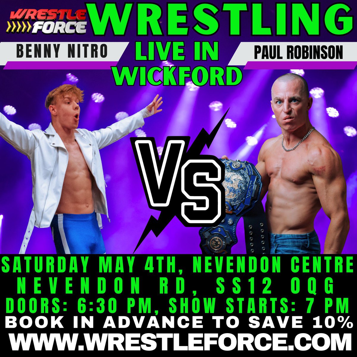 Been waiting for this match since I was just a fan 🙏 This Saturday 🗓️ Wickford, Essex 📍 @WrestleForceUK