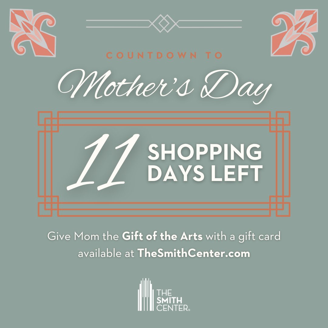 May is here, and we've got the perfect present for Mother’s Day—a night out at #TheSmithCenter! Give her a gift card in any amount, available at: TheSmithCenter.com⁠ #MothersDay #MothersDayGift #MothersDayGifts #MothersDayLasVegas #Vegas #LasVegas #DTLV #DowntownLasVegas