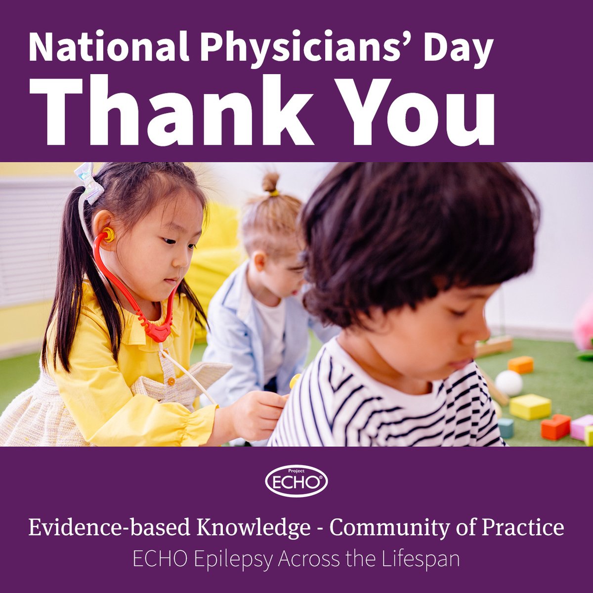 Cheers & Happy #NationalPhysiciansDay to the community of physicians leading @ECHOEpilepsy and those who join our community of practice every week across Ontario & Canada! Gratitude for your tireless commitment to sharing your knowledge and experience! #DoctorsDay #ThankADoctor