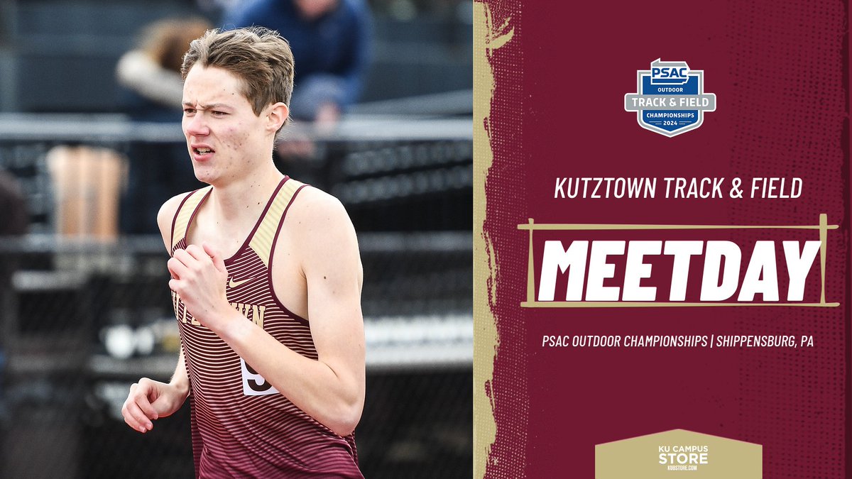 MEETDAY | @KUBearsXCTF heads to Shippensburg to kick off the 2024 @PSACsports Outdoor Track & Field Championships! #HereYouRoar

📊bit.ly/3Qr230i
📺bit.ly/3f8ovuY