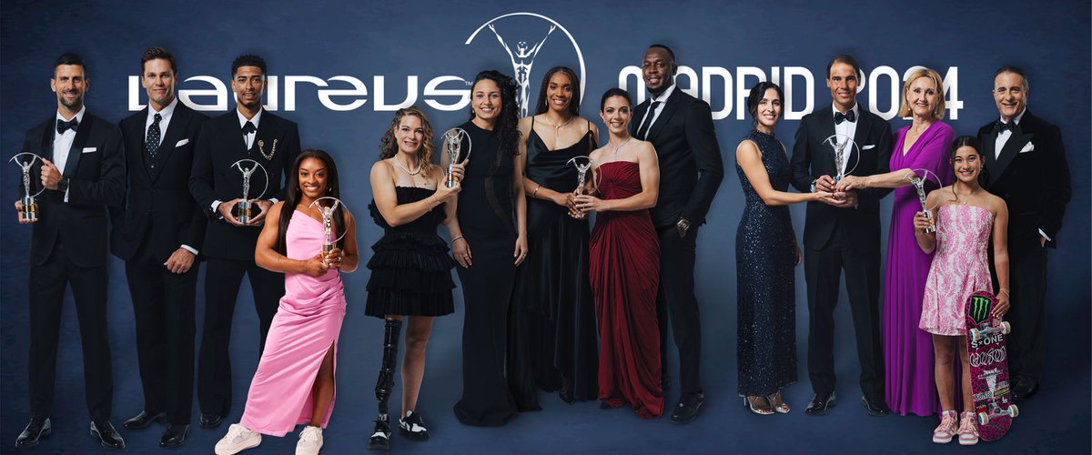 📸✨ ¿Cuánto puede valer esta foto?

@LaureusSport ha publicado una imagen única de algunos de los mejores deportistas masculinos y femeninos del mundo celebrando juntos sus éxitos en los Laureus World Sports Awards 2024, que tuvieron lugar la semana pasada en Madrid

#Laureus24