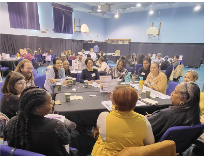 JenBrownARCC's tweet photo. Earlier this Spring, ARCC gathered with 70+ community &amp; academic research partners in Bronzeville to learn &amp; share about deep community-driven research partnerships look like. Thanks to all of our speakers, convo facilitators, &amp; participants! 
Learn more: https://t.co/yQnm8eABZI https://t.co/4nkTbClooM