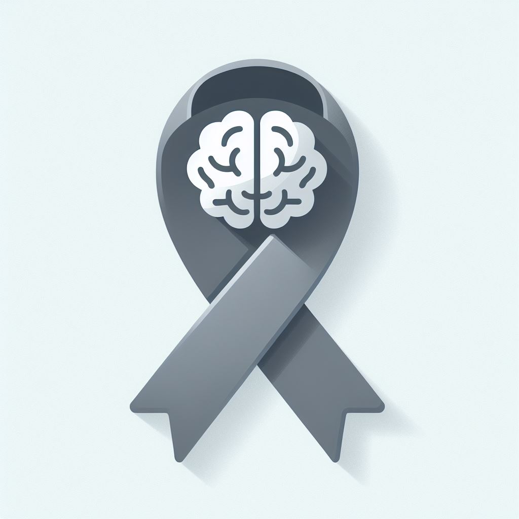 شهر مايو هو شهر التوعية بأورام المخ والجهاز العصبي، ويرمز له بالشريط الرمادي

-يتبع-