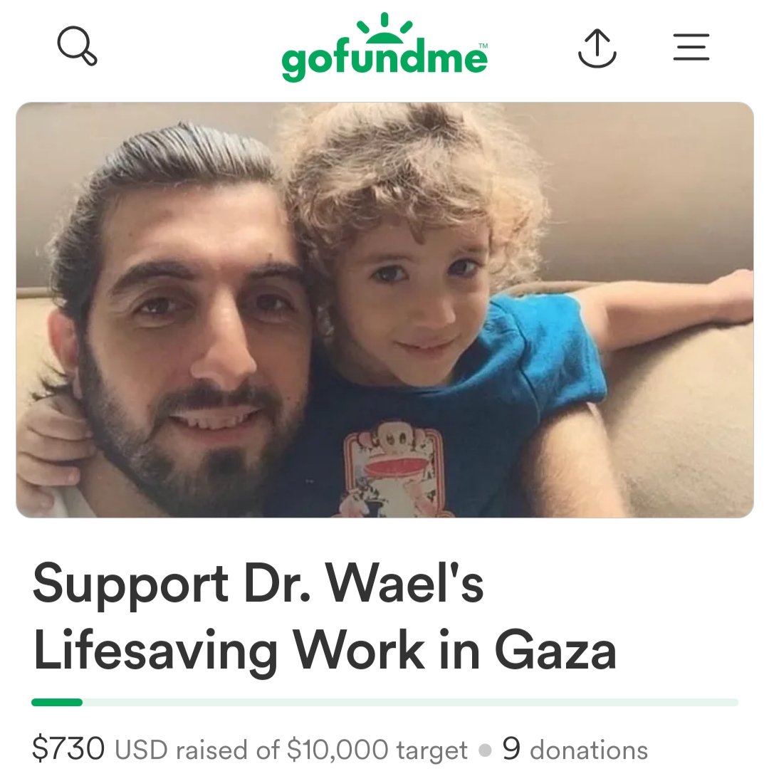Dr. Wael, who lost his family, and here is his story in the image below the tweet. When I spoke to him, he was very sad. I have never seen anyone in my life with such sadness. I hope for donations and publishing his campaign.
gofundme.com/f/support-dr-w…