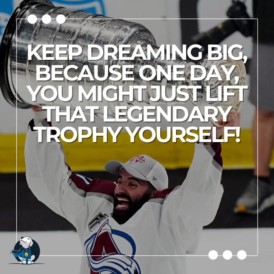 Who knows? One day, you could be hoisting that iconic trophy high above your head. Keep pushing, keep believing, and keep chasing your dreams! 🏒🌟 

#Hockey #YouthHockey #TheGivingDogs #StanleyCup #HockeyForAll #YouthSports #HockeyScholarships #YouthSports