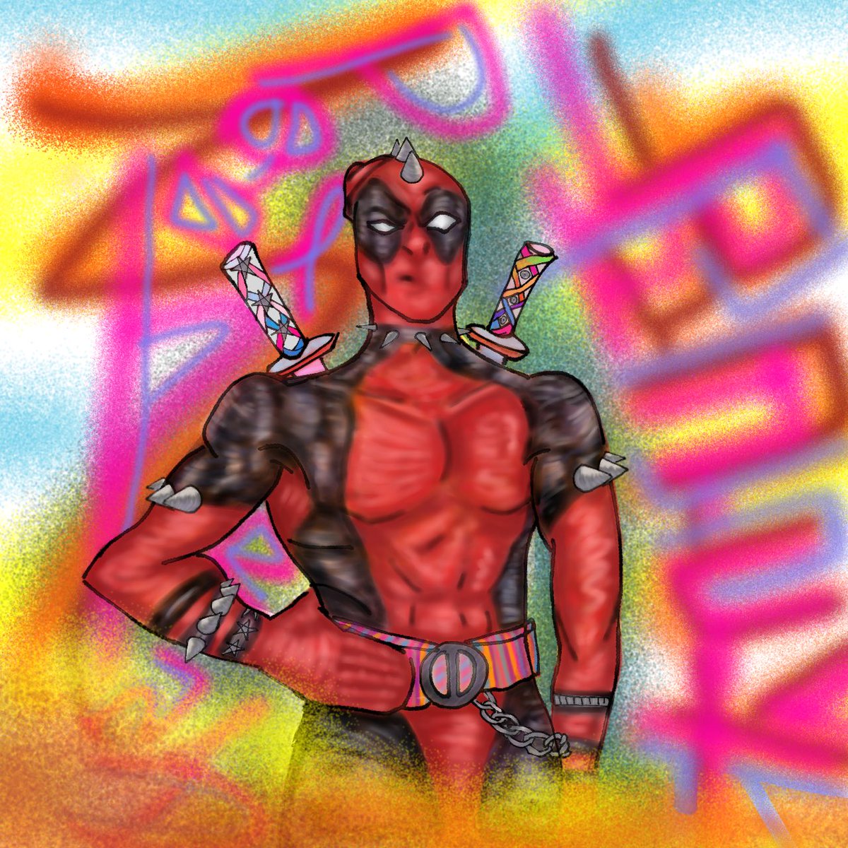 i was practicing colors and stuff, so i did punkpool 

(obviously took inspiration from spiderpunk lol)