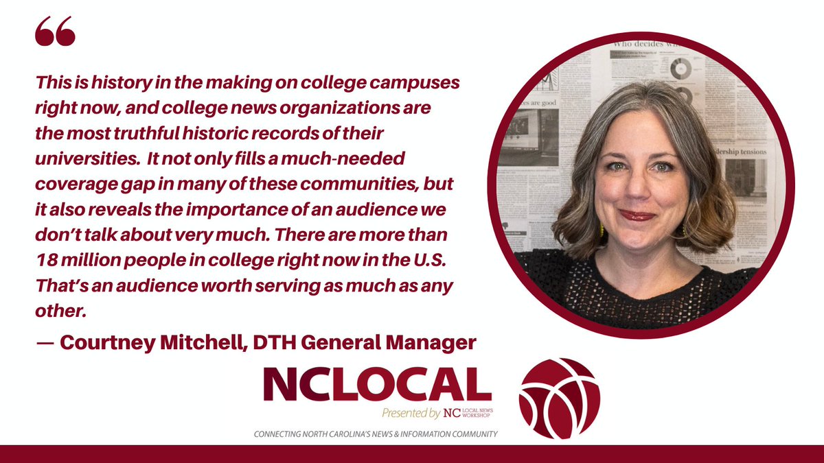 This week, #NCLocal features @CJM_UNC on the crucial role of student journalists in documenting history; @jaisalnoor on why news orgs should use @amandaripley’s conflict-mediation techniques; & details on #PressForward apps. Read & Subscribe: us17.campaign-archive.com/?u=48daec75309…