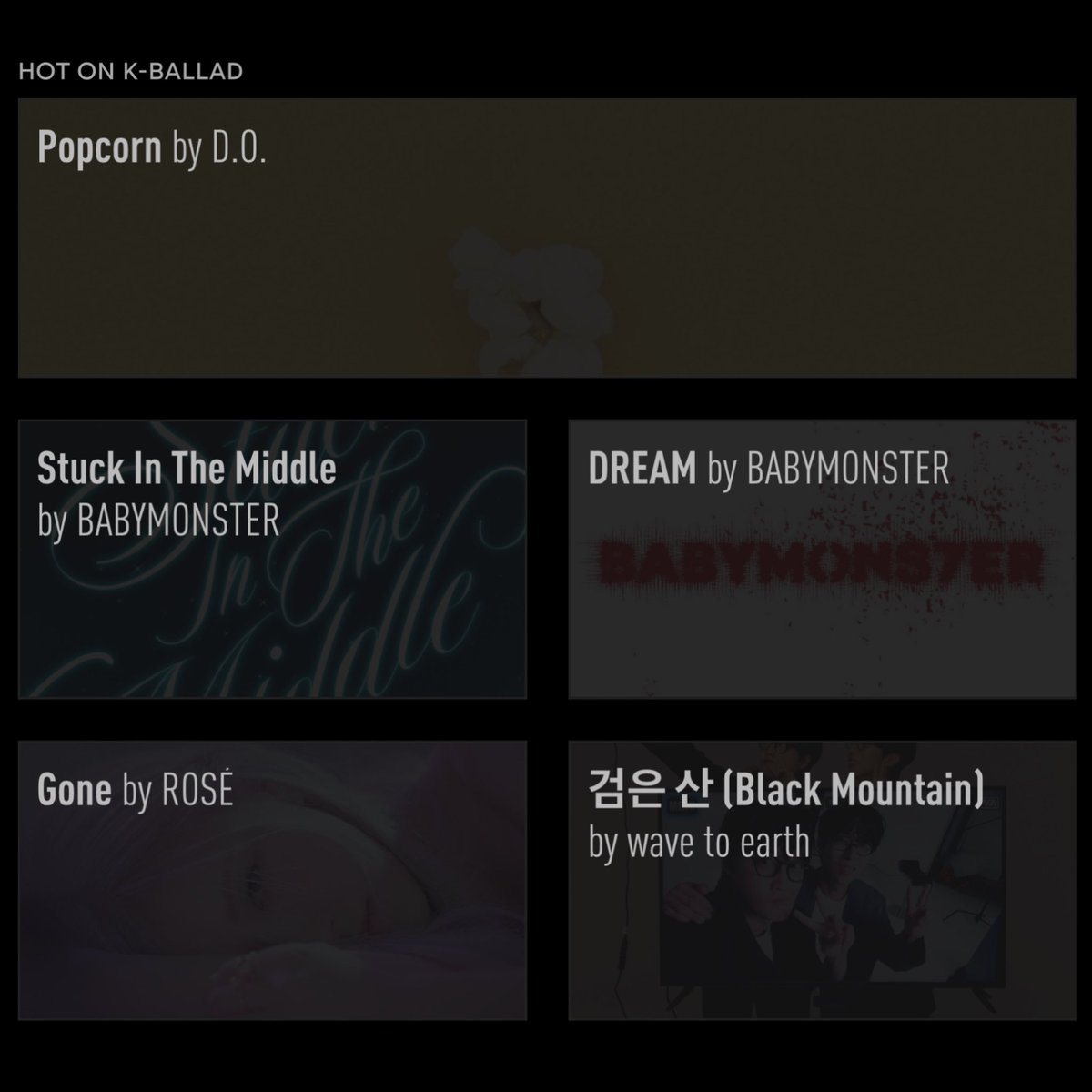 #GeniusCharts | D.O. (#DOHKYUNGSOO) of EXO earns his fourth #1 on the daily K-Ballad chart in Genius Korea with pre-release single “Popcorn”!

His previous #1 songs are “별 떨어진다 (I Do),” “내일의 우리 (Ordinary Days)” and “괜찮아도 괜찮아 (That’s okay)”!…