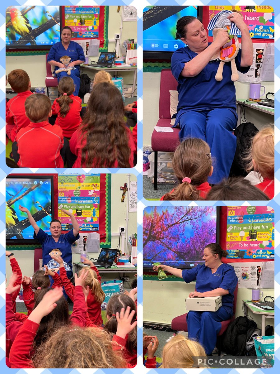 Year 1 had a great visit from @SianConners yesterday as part of #WorldofWorkWeek Thank you so much for inspiring us by telling us about your job…..as well as making us laugh when you were teaching us about our own bodies! 🤧👩🏻‍⚕️@llandaffcity