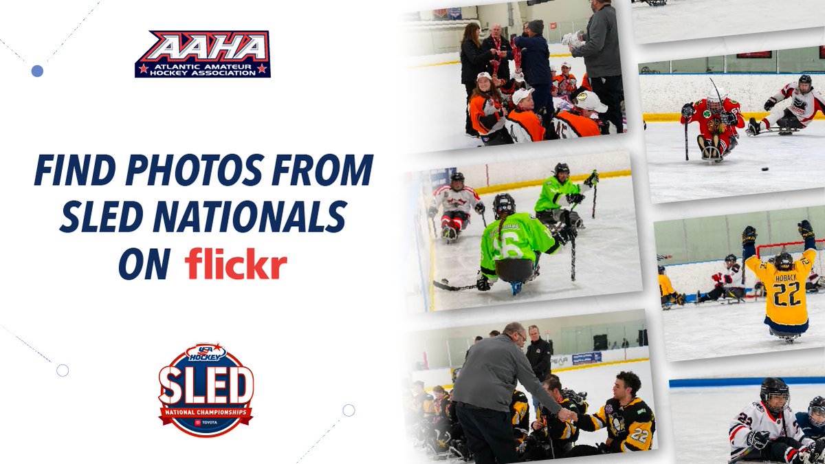 We had the pleasure of hosting the inaugural USA Hockey Sled National Championships right here in the Atlantic Affiliate!

Photos are now available on Flickr and can be downloaded for free ➡️ bit.ly/3Lnh4ya

#HockeyIsForEveryone | #USAHockey | #SledNationals