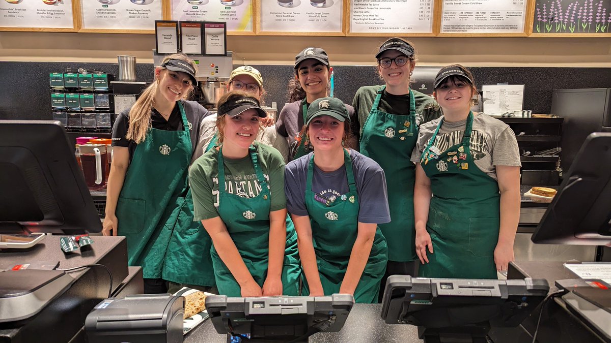 msulibraries's tweet photo. The @msu_sle crew at #MSULibraries is looking forward to helping you stay caffeinated this summer! Starting this week through mid-August, #Starbucks in the Main Library will be open Monday – Friday from 8 a.m. to 3 p.m. ☕🧊☕ https://t.co/TBld6n8Qms
