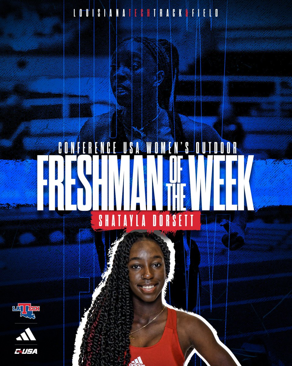 LATechTFXC's tweet photo. Shatayla Dorsett becomes the third Bulldog female to win CUSA Freshman of the Week honors

📰: https://t.co/nypwGlTA1C https://t.co/IYNvFmdMXi