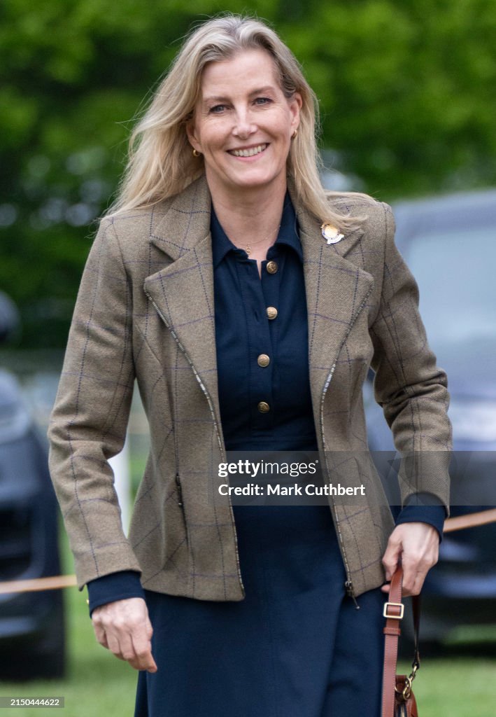 Duchess of Edinburgh arrives to watch Dressage on day 1 of the Royal Windsor Horse Show at Windsor Castle on May 1, 2024 in Windsor, England. (Photo by Mark Cuthbert/UK Press via Getty Images)