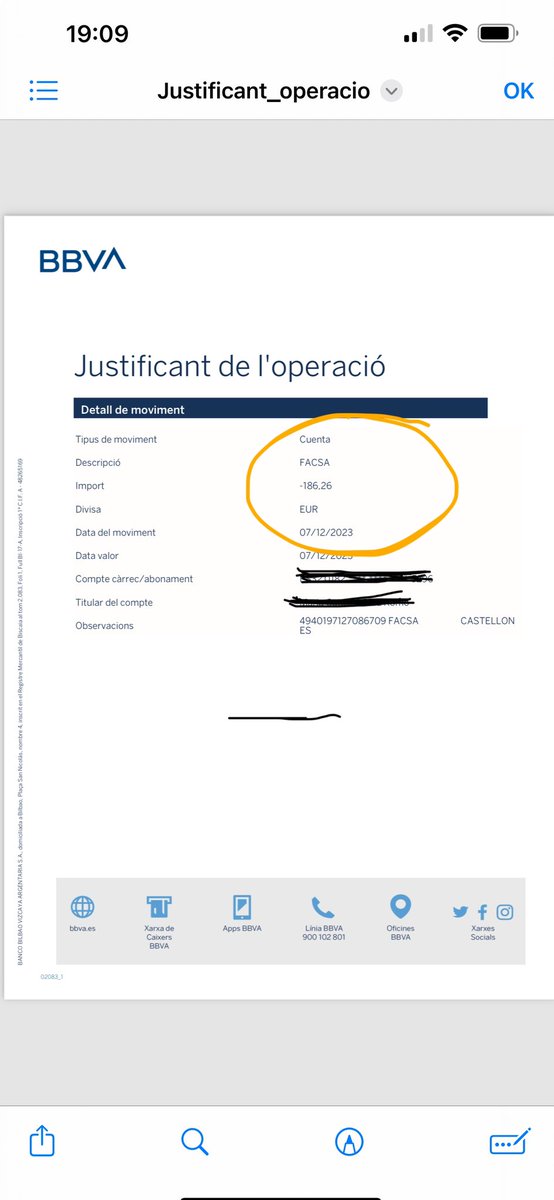 Uno de los recibos de agua de mi inquiocupa , vive sola! Ella me amenaza con que me abre los grifos, Debo creerla? Cada vez que me tiene que llegar un recibo tiemblo por ver el importe @isabelrguez me das tu número de cuenta y te lo domicilio? AGONÍA! Es poco!