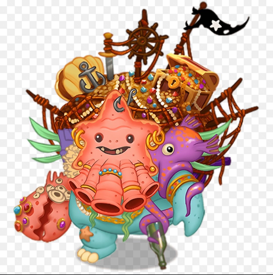 Less gold than Hornacle but they the coolest monster on celestial island yet