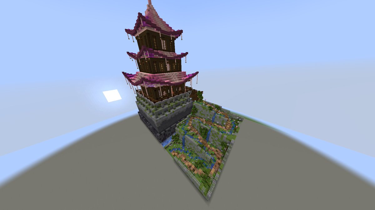 Minecraft - Cherry Blossom Pagoda #minecraft #Minecraftbuilds