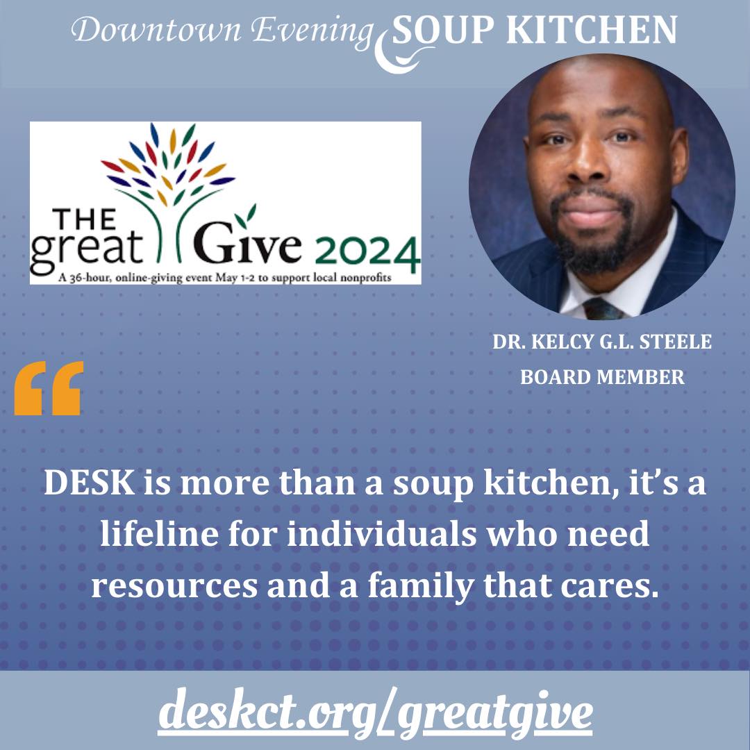As Pastor of @VarickMemorial, Pastor K knows what compassionate care for the community looks like. We are proud & grateful to have his voice, wisdom, & leadership on our Board! Join him during #TheGreatGive today in supporting DESK's mission equity: deskct.org/greatgive.