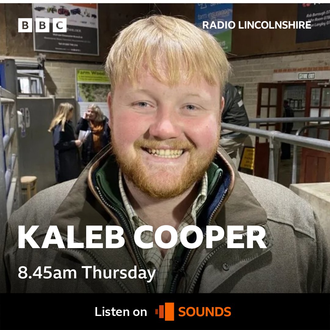 Don't miss Kaleb Cooper joining @scottydalton on Thursday's BBC Radio Lincolnshire Breakfast Show. 📻#ScottAtBreakfast weekdays 6-10am on DAB, FM and on BBC Sounds: bbc.in/44m4iaE