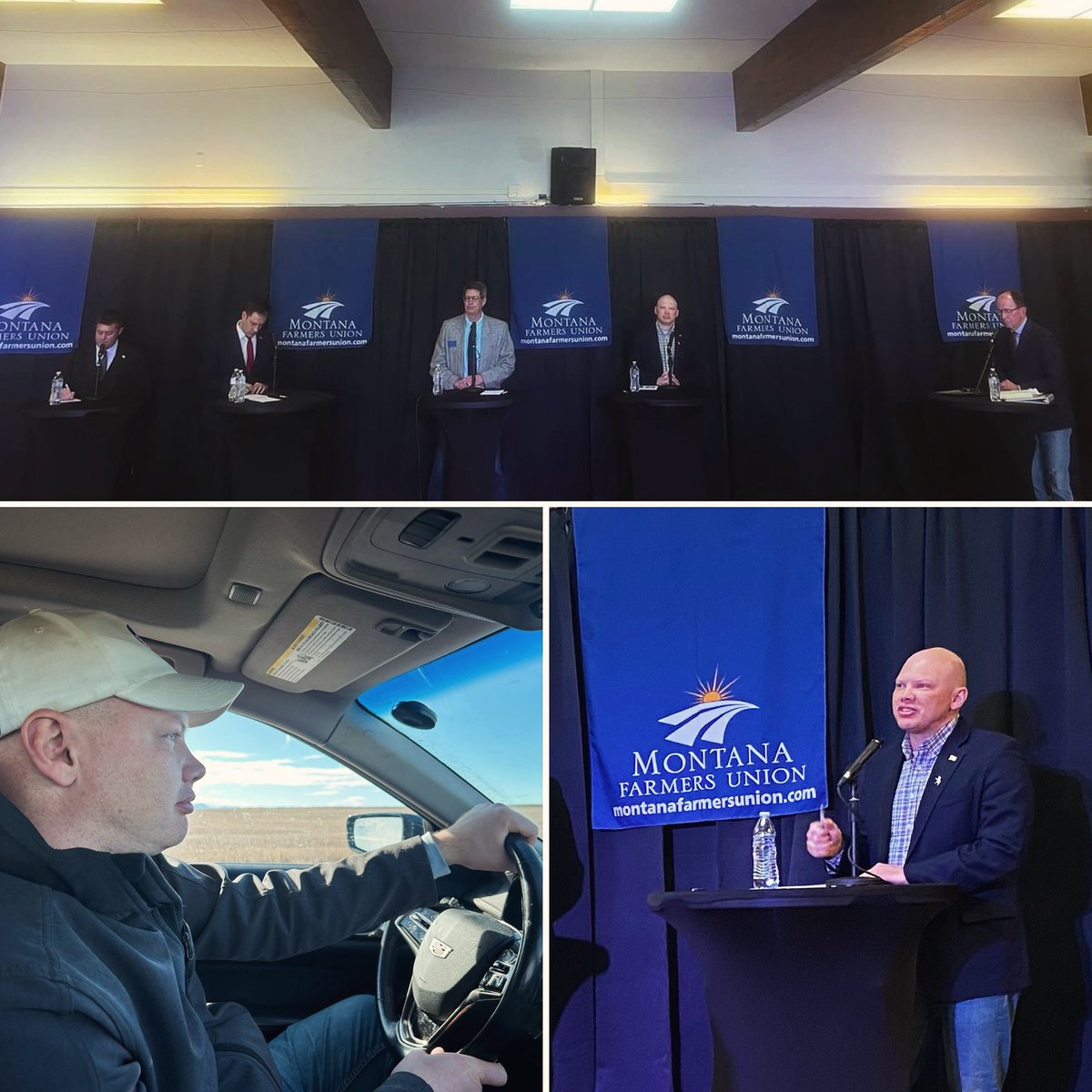 It was a bit of a journey from #Billings to #Havre for the @MFUfarmers Congressional debate on tv but I was glad to do it because I care about talking about the issues important to people in eastern and central #Montana. Leadership starts by showing up and being available. #mtpol