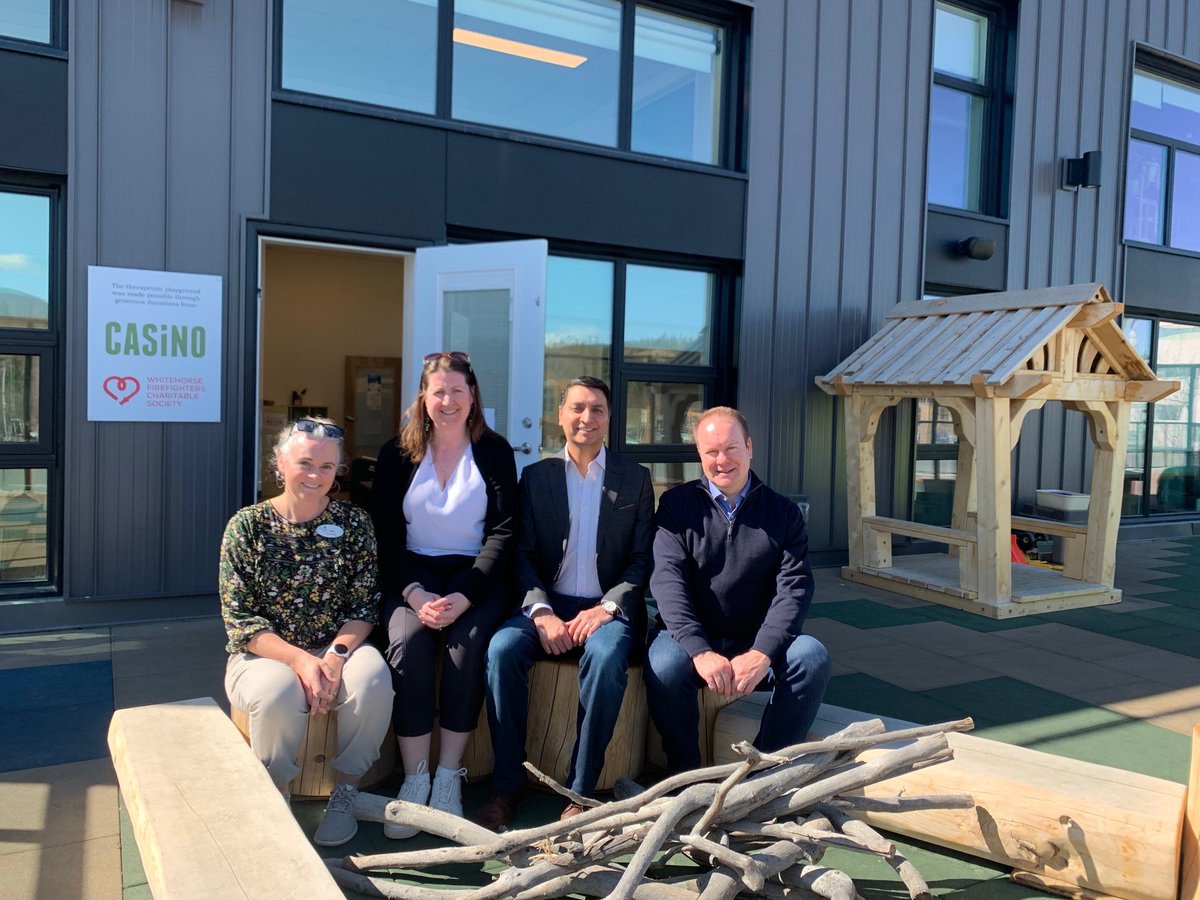 Thank you to the Child Development Centre team for touring Casino CEO Sandeep Singh, President Paul West-Sells and VP, Environmental and Community Affairs Shena Shaw through the facility and the Casino-sponsored therapeutic pre-school outdoor playground. #casinocares