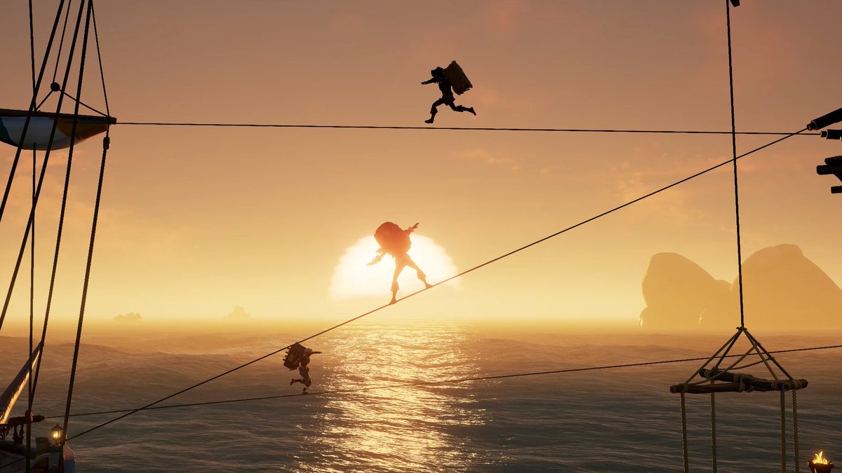 xB0NAx's tweet image. *Sunset is the disappearance of the Sun below the horizon of the Earth (or any other astronomical object in the Solar System) due to its rotation.*
#SoTShot @SeaOfThieves