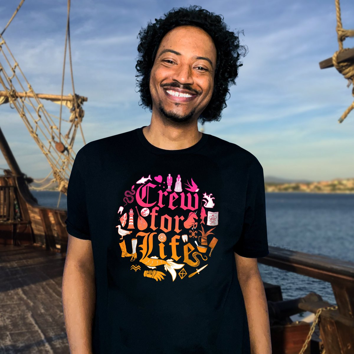 Ahoy! It’s the final week to get my #CrewforLife tees!🫡🏴‍☠️ Don’t forget that you can get half off admission to my Mother’s Day baking class with a tee, where we’ll be making my Pêche Melba Pie👨🏾‍🍳 Every purchase benefits @everymomcounts!💛🩷 Thanks!🙏🏾 shopstands.com/collections/pi… #ofmd