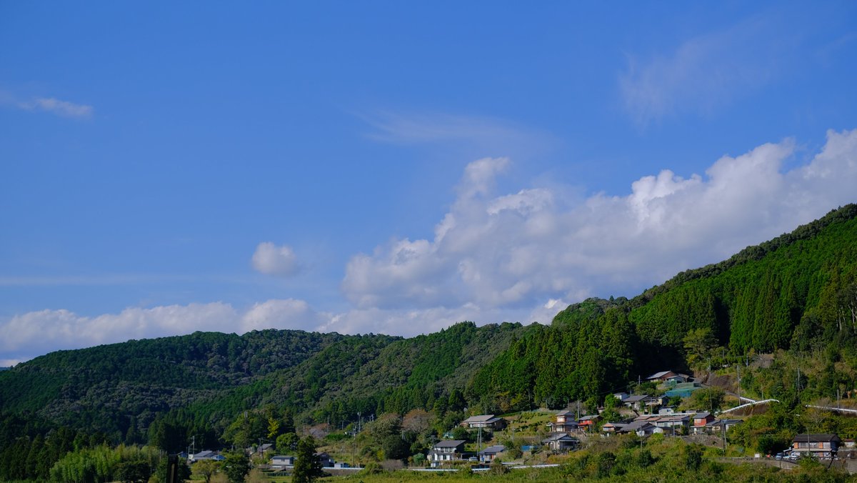 田舎の風景に癒された
#田舎　#自然　#空　#癒し