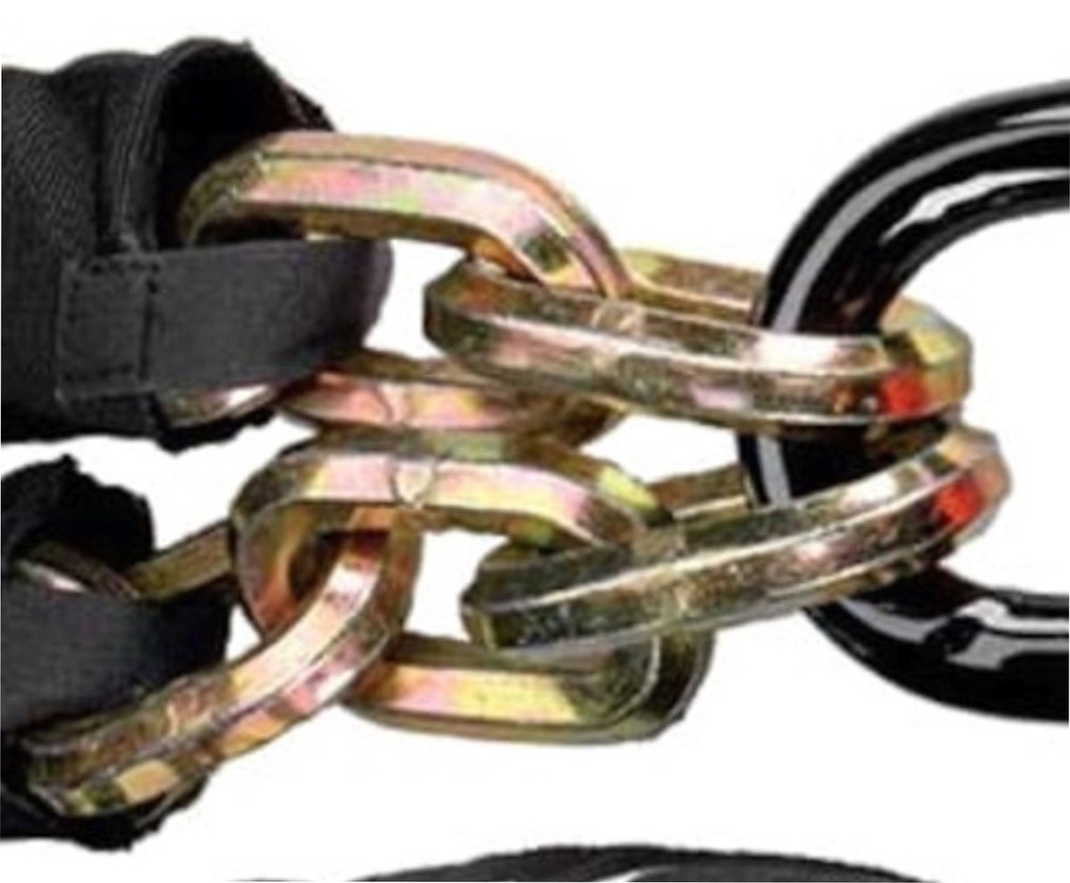 The Deputy Commissioner disagrees, says that it's an 'industrial' chain/lock. twitter.com/ChristRobbins/… I don't have the energy to measure the chain in the MSNBC interview, but the six-sided chain looks pretty darn similar to the 12mm one sold with this Kryptonite lock.