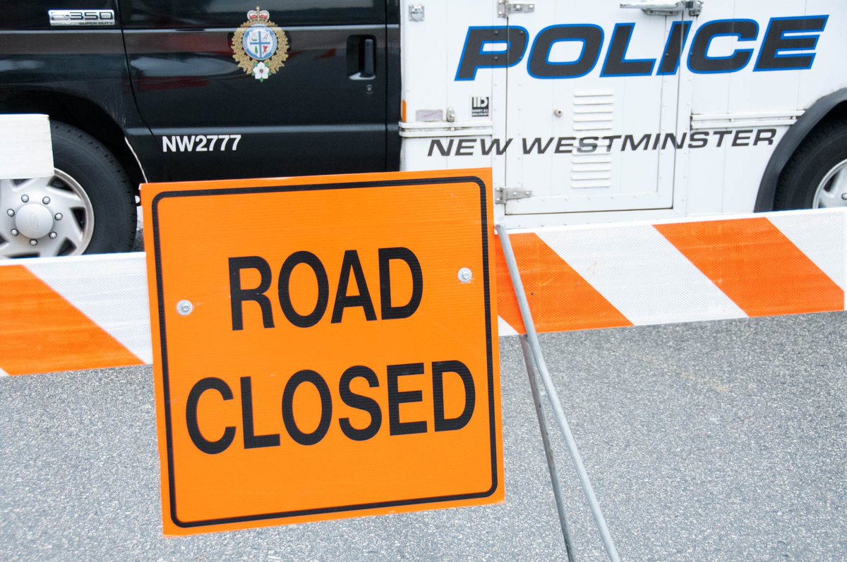 Traffic is blocked in both directions on 6th Street between Columbia and Royal. Please avoid the area. Thank you for your patience. #NewWest