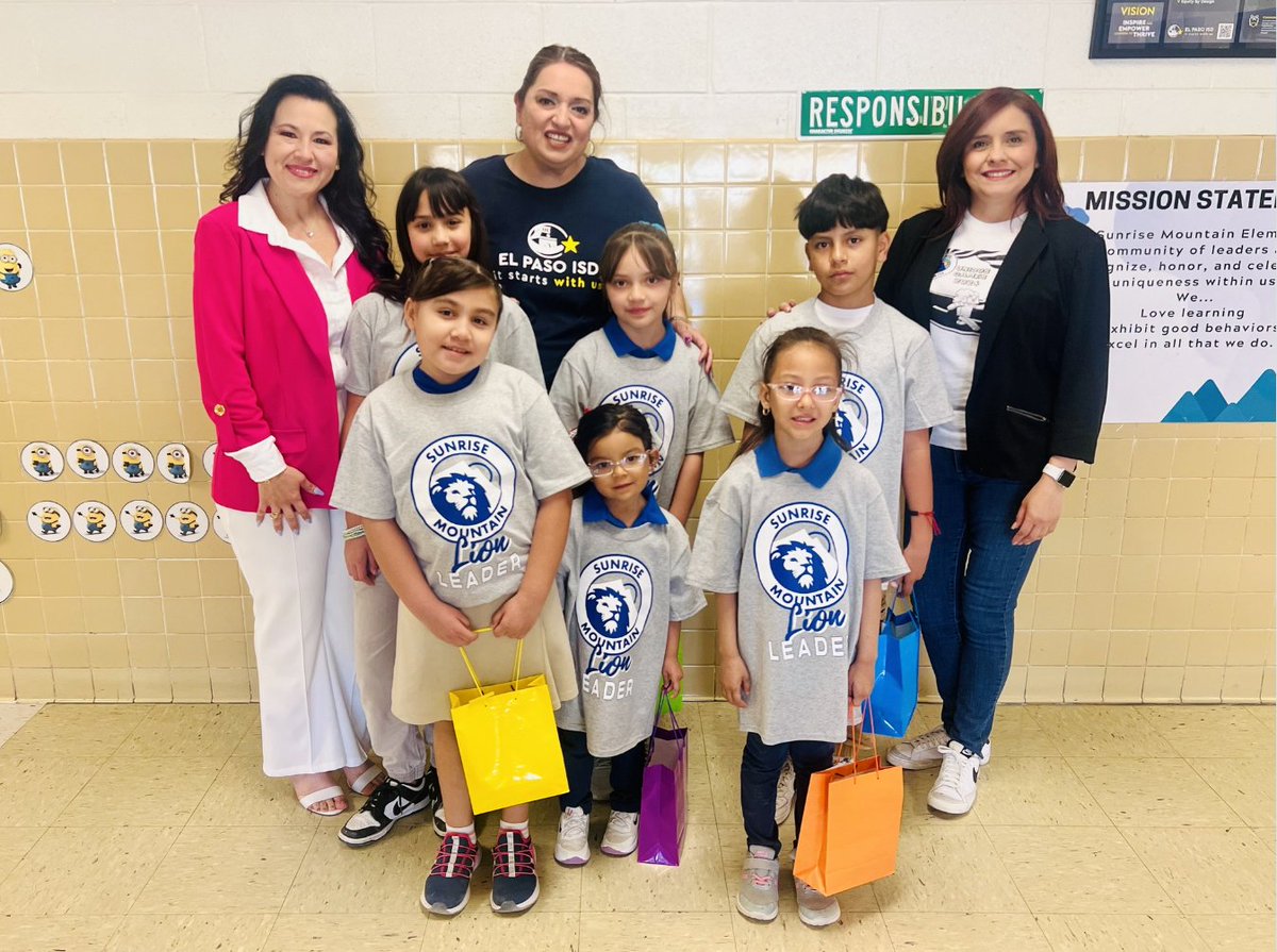 Congratulations to our April Lion Leaders. We are so proud of these students for showing great character and always trying their best in their academics. Way to go Lions!!! #itstartswithus @ELPASO_ISD