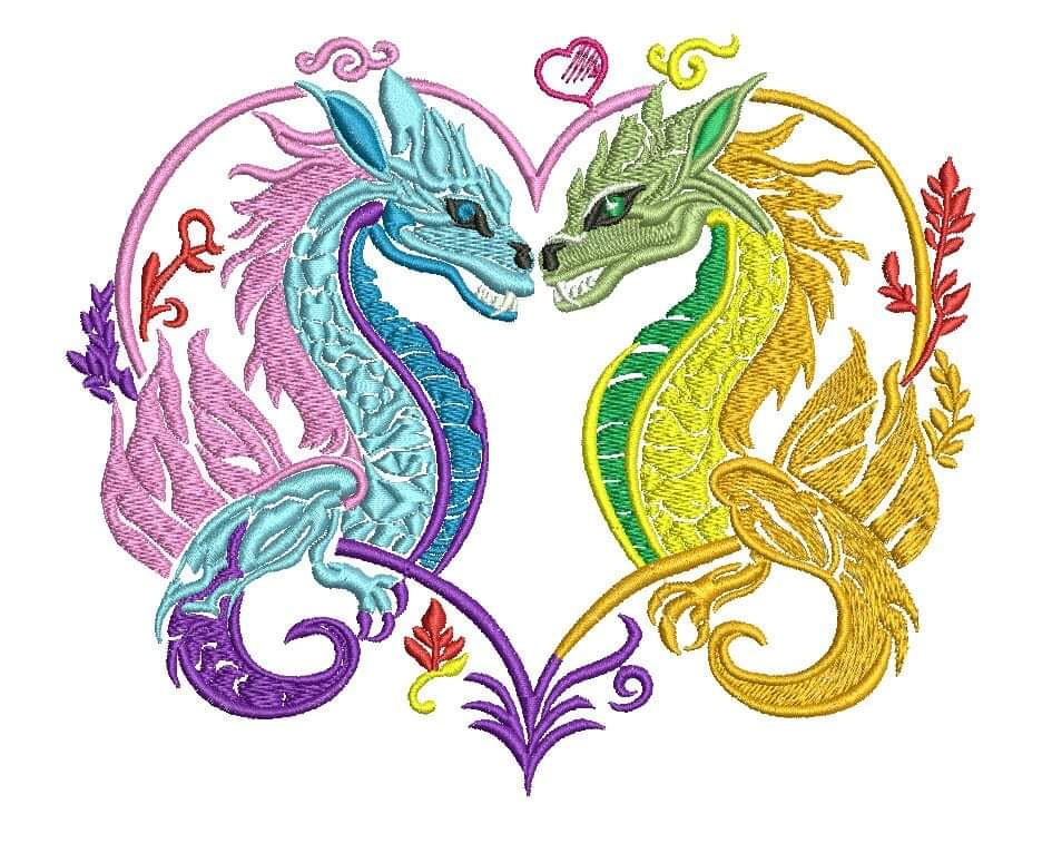 🐲🐉💻🪡🧵
Pair of dragons Machine Embroidery design, 
 etsy.me/4aRWgsP #crossstitch #valentinesday #weddinginvitation #bridalembroidery #babygirlshower #coupleofdragons #couplesinlove #cutedragongift #dragonlovergift