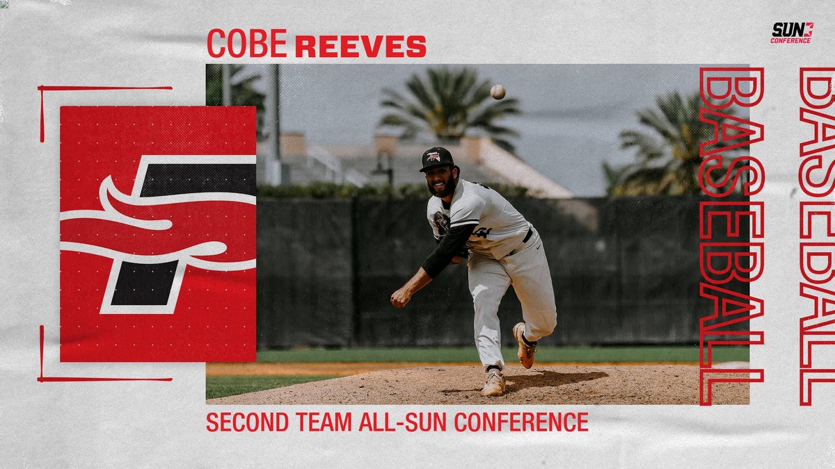 Congratulations to Cobe Reeves for being selected to Second Team All-Sun Conference!

#FuelTheFire🔥